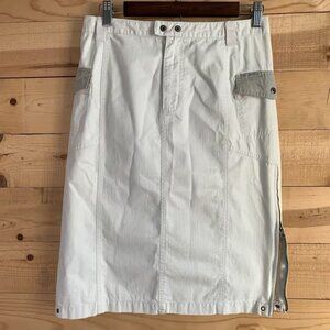 Columbia Skirt Womens 6 Khaki Cargo Pockets Outdoor Hiking Utility 100% Cotton